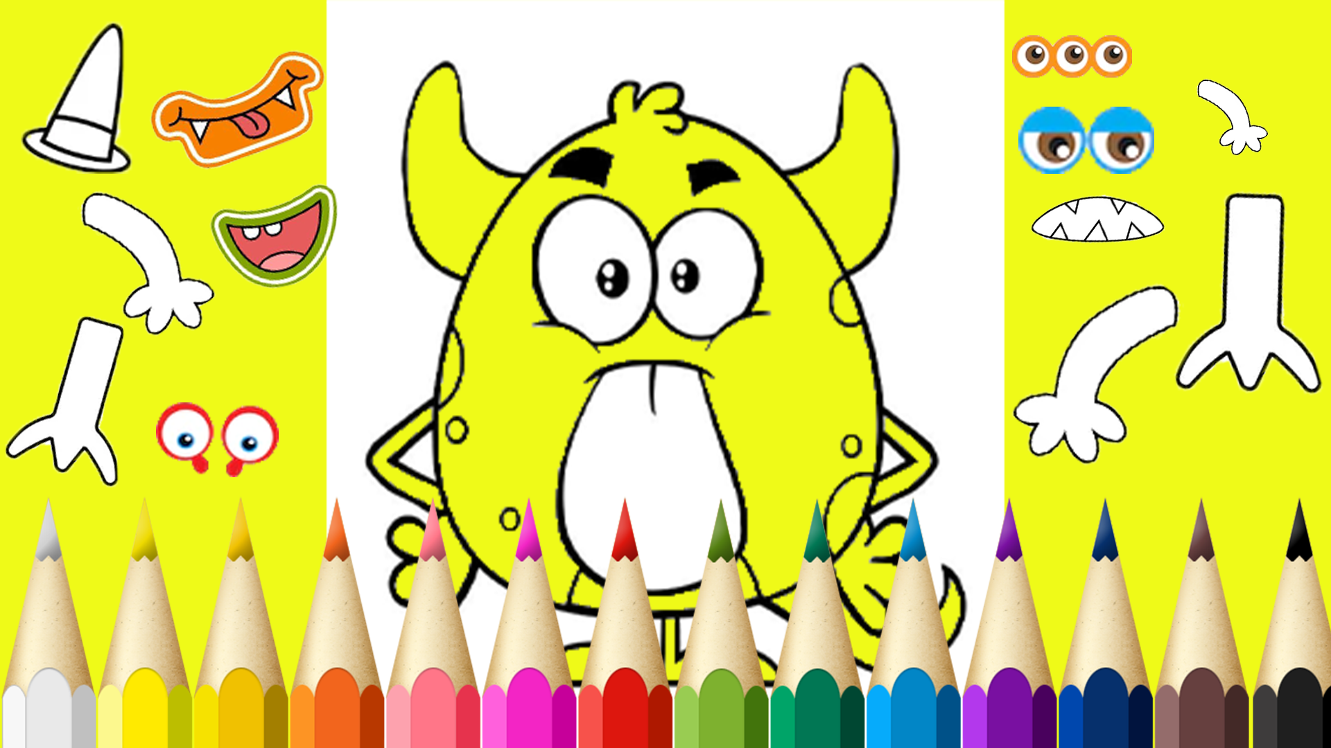 Mix Monster Coloring Game ゲームのスクリーンショット