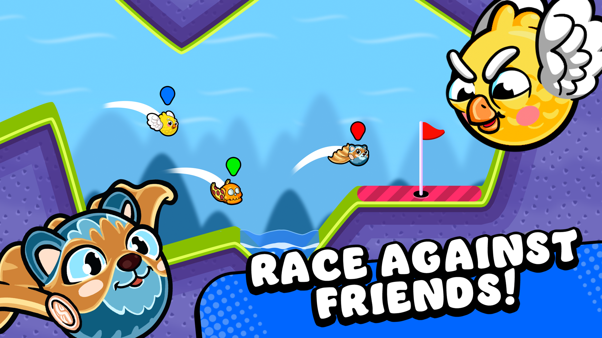 Super Flappy Golf Game Screenshot
