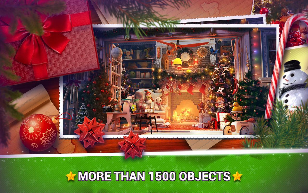 Hidden Objects Christmas Trees Game Screenshot