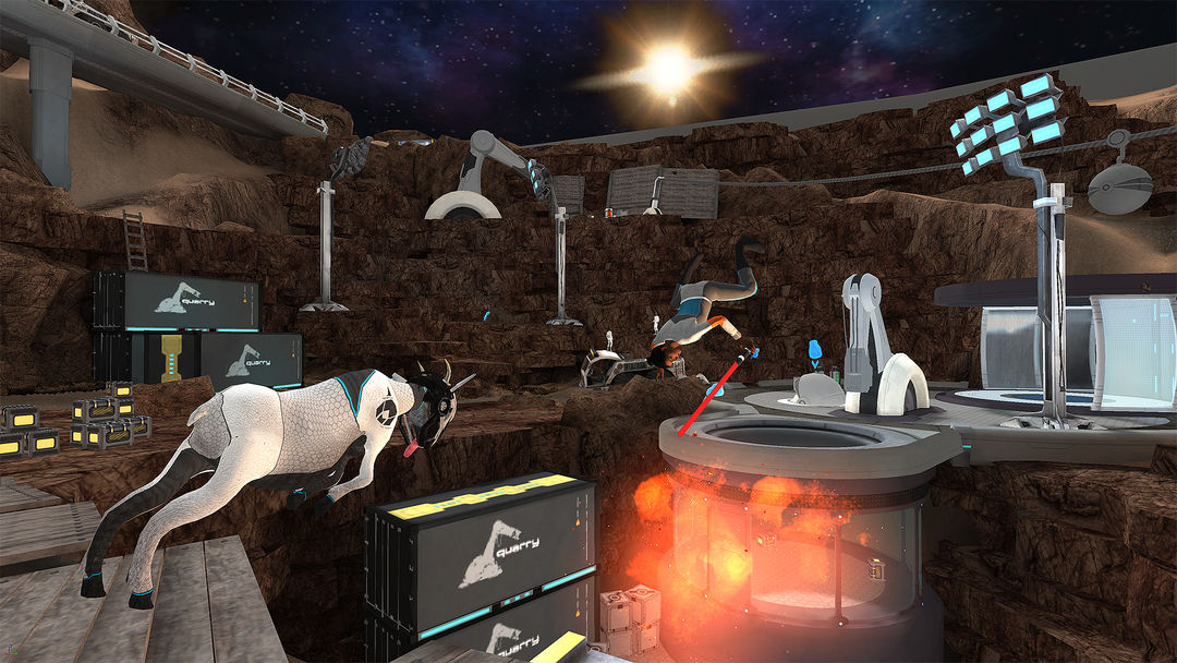 Goat Simulator Waste of Space ภาพหน้าจอเกม