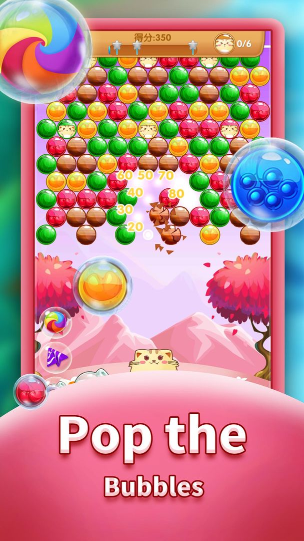Cat Pop - Bubble Shooter Game screenshot game