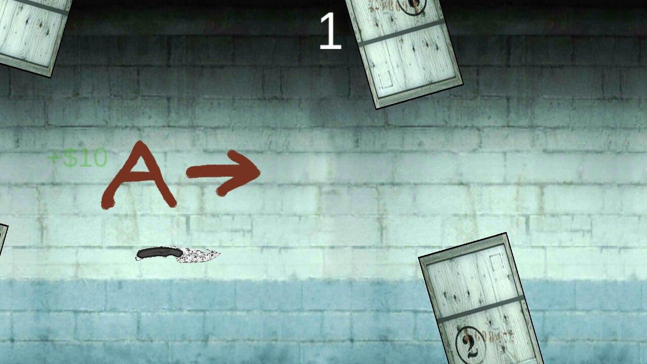 Captura de Tela do Jogo Flappy Knife