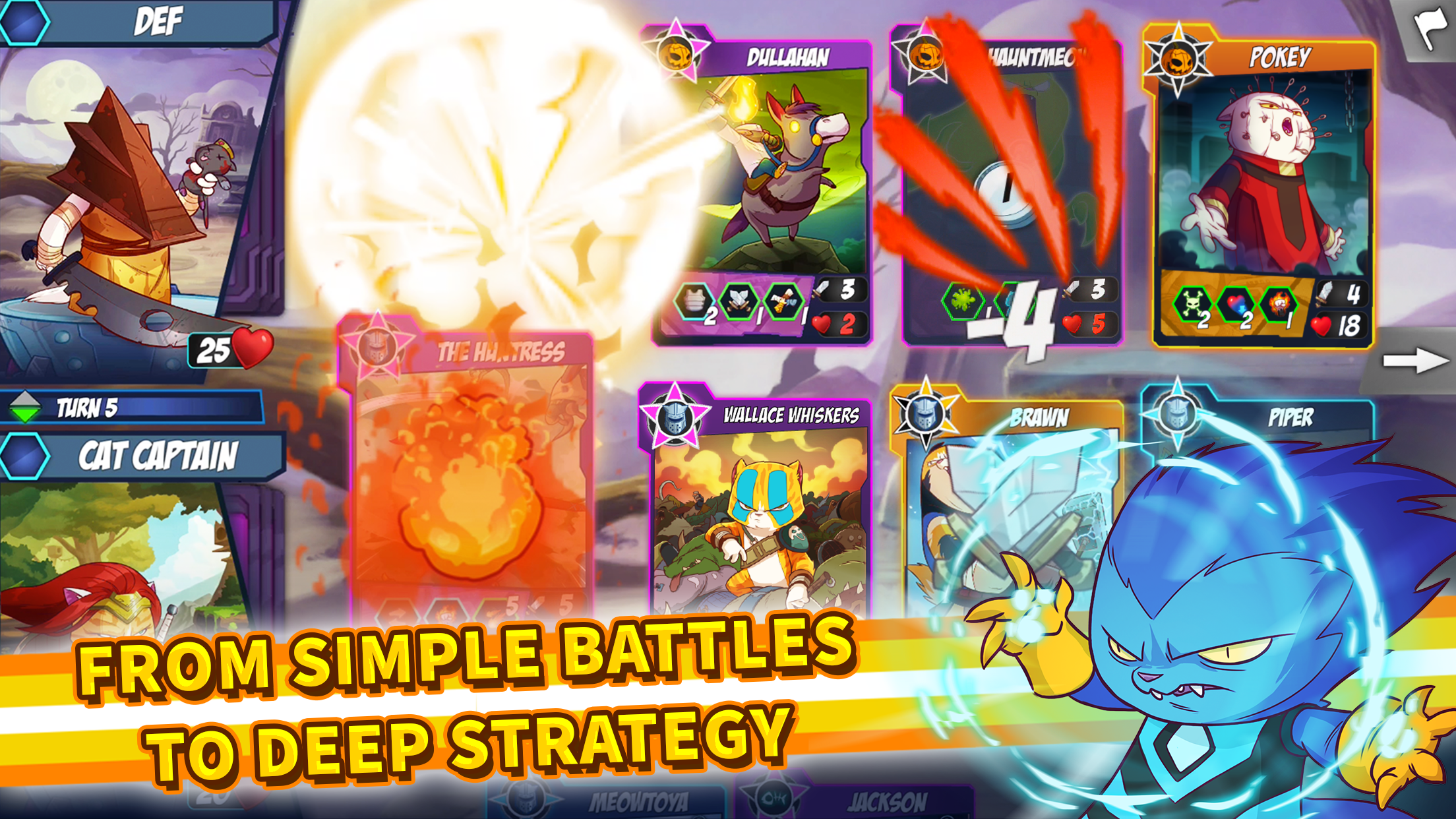 Screenshot 1 of I-tap ang Mga Pusa: Epic Card Battle (CCG) 