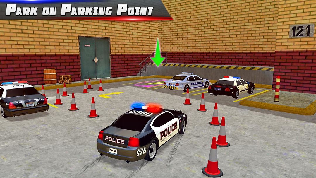 Police Car Park City Highway screenshot game