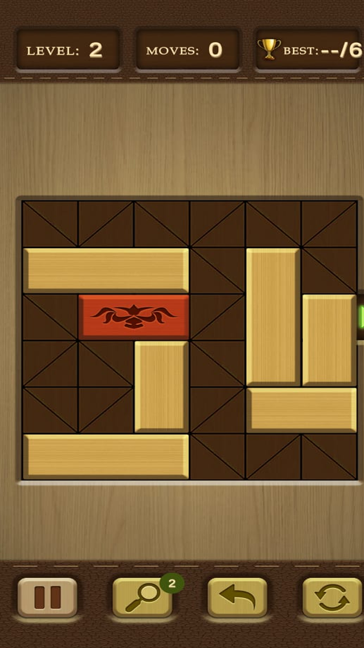 Wood red Block classic Game Screenshot