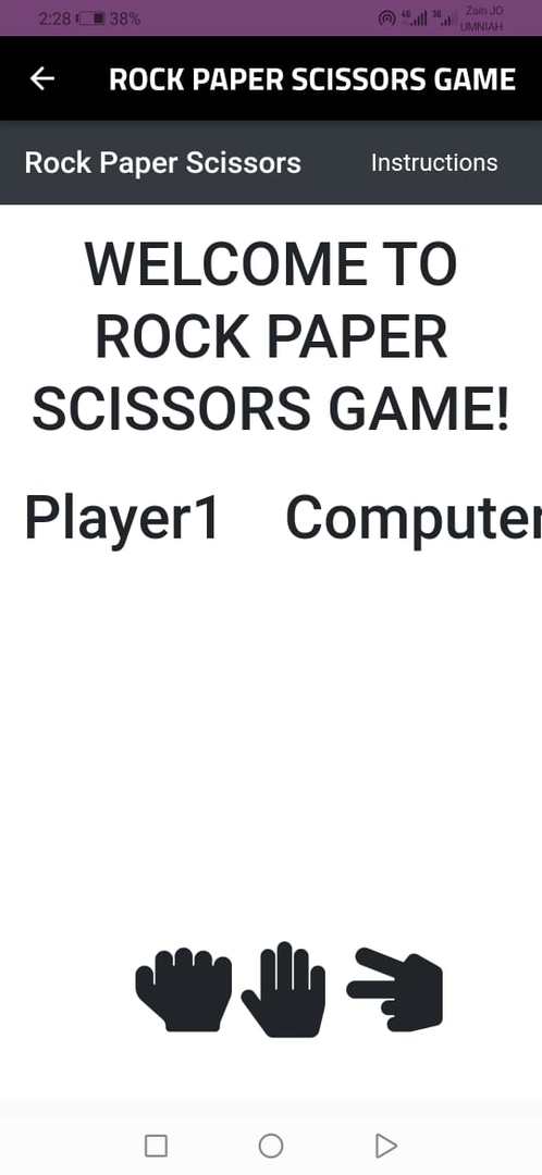 ROCK PAPER SCISSORS GAME ภาพหน้าจอเกม