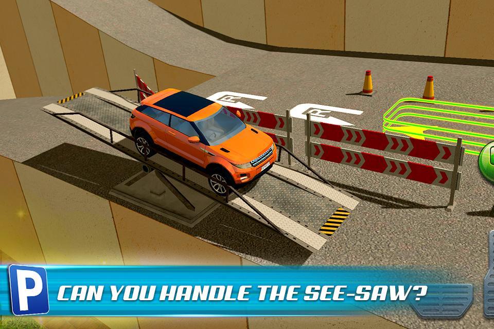 Obstacle Course Car Parking Game Screenshot