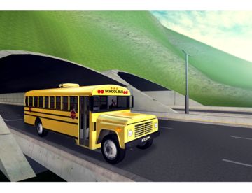 Captura de Tela do Jogo Schoolbus Simulator 2016