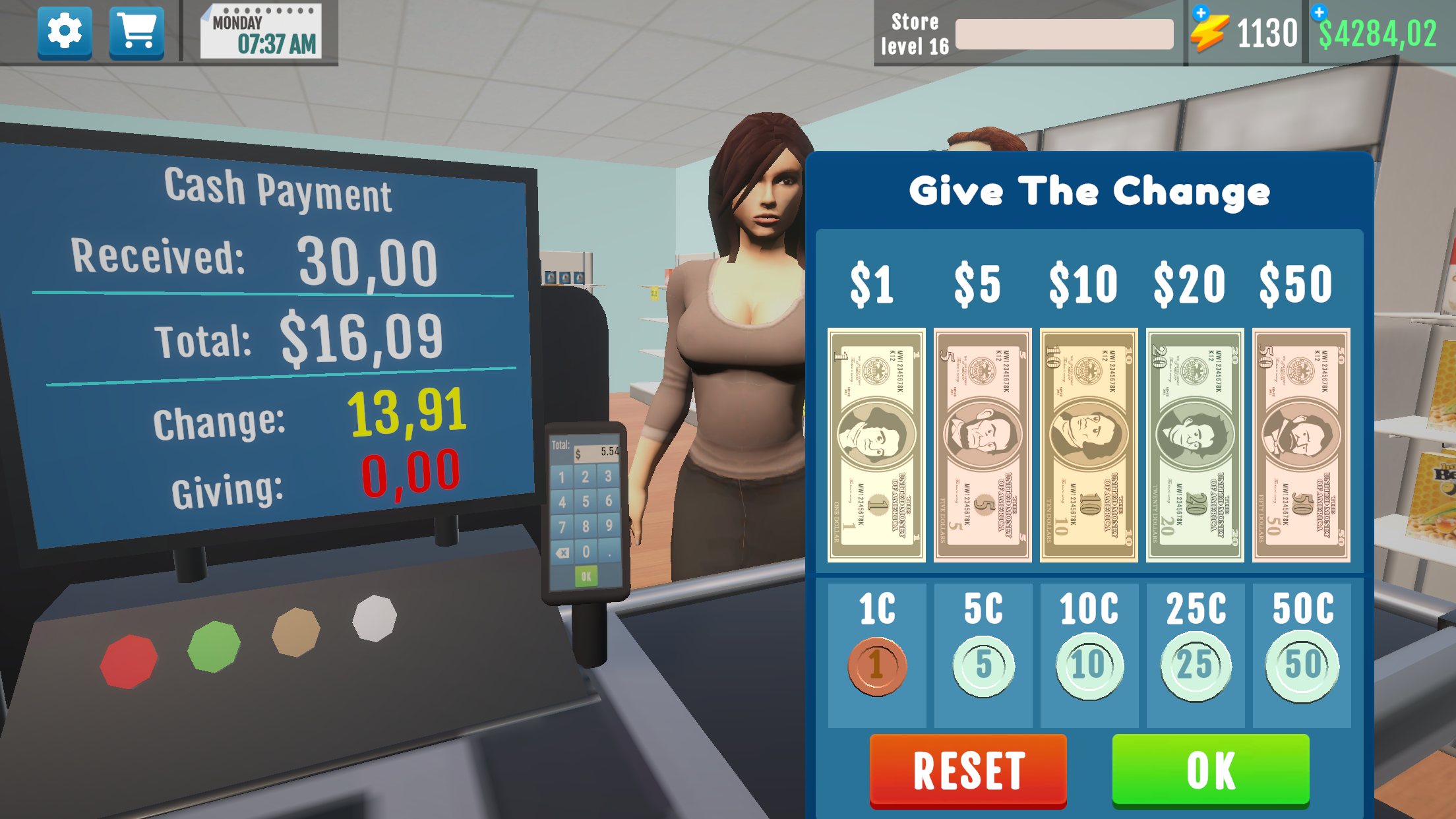 Supermarket Manager Simulator Game Screenshot
