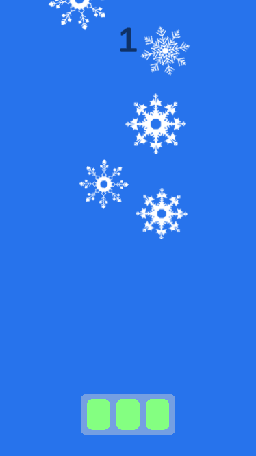 Snowflake Catcher Game Screenshot