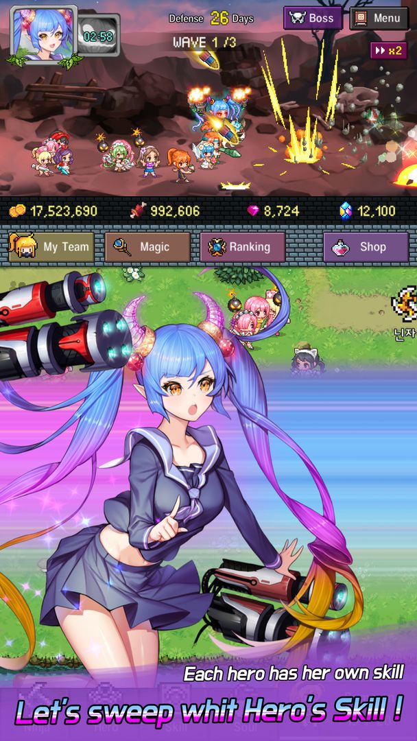 Hero Evolution 2 : Ninja Girls screenshot game