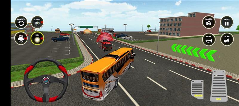 Euro Bus Driver Simulator 3D Game Screenshot