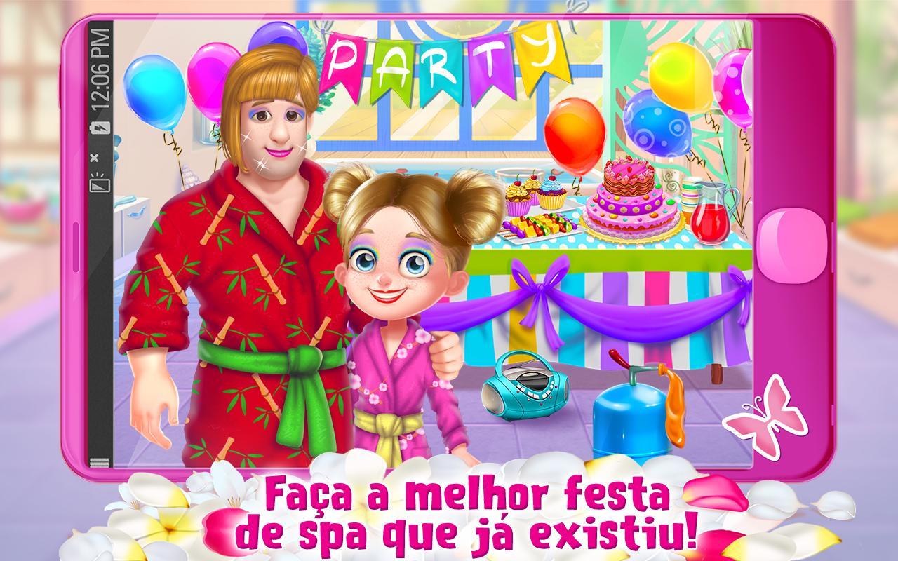Captura de Tela do Jogo Dia Maluco de Spa com o Papai