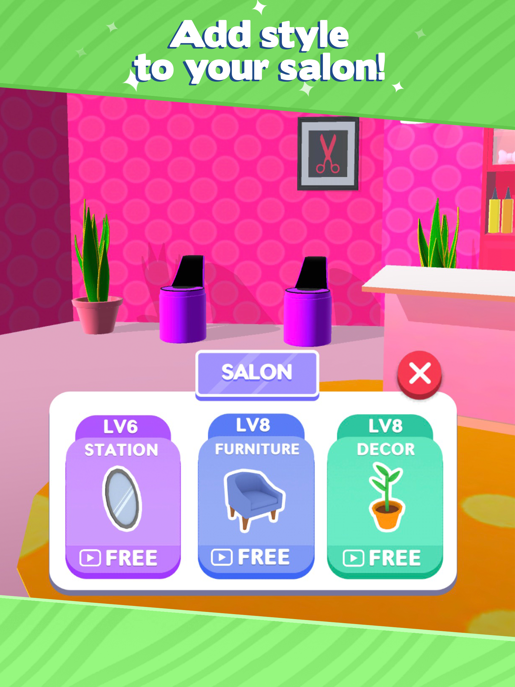 Braid Salon Game Screenshot