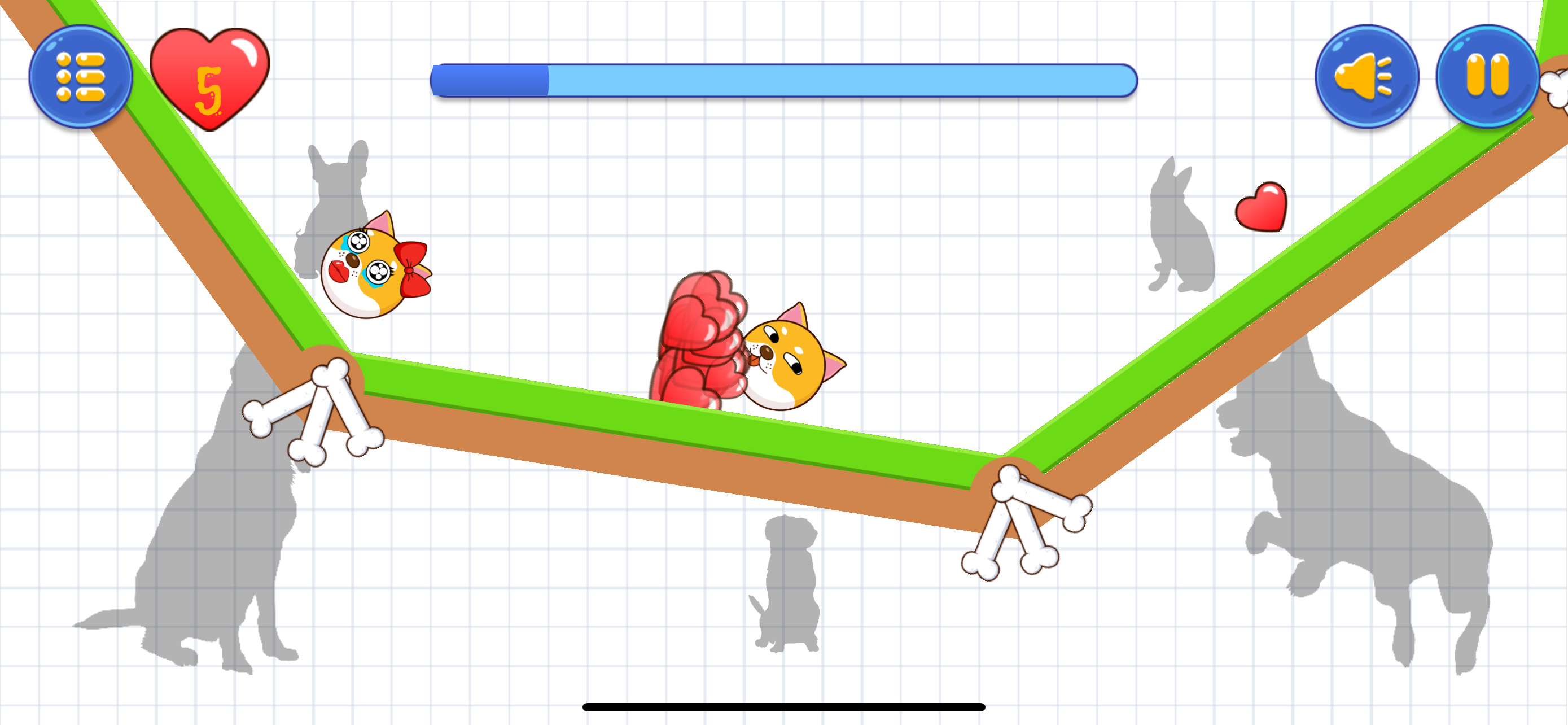 Screenshot of Doge Lover: Save The Heart