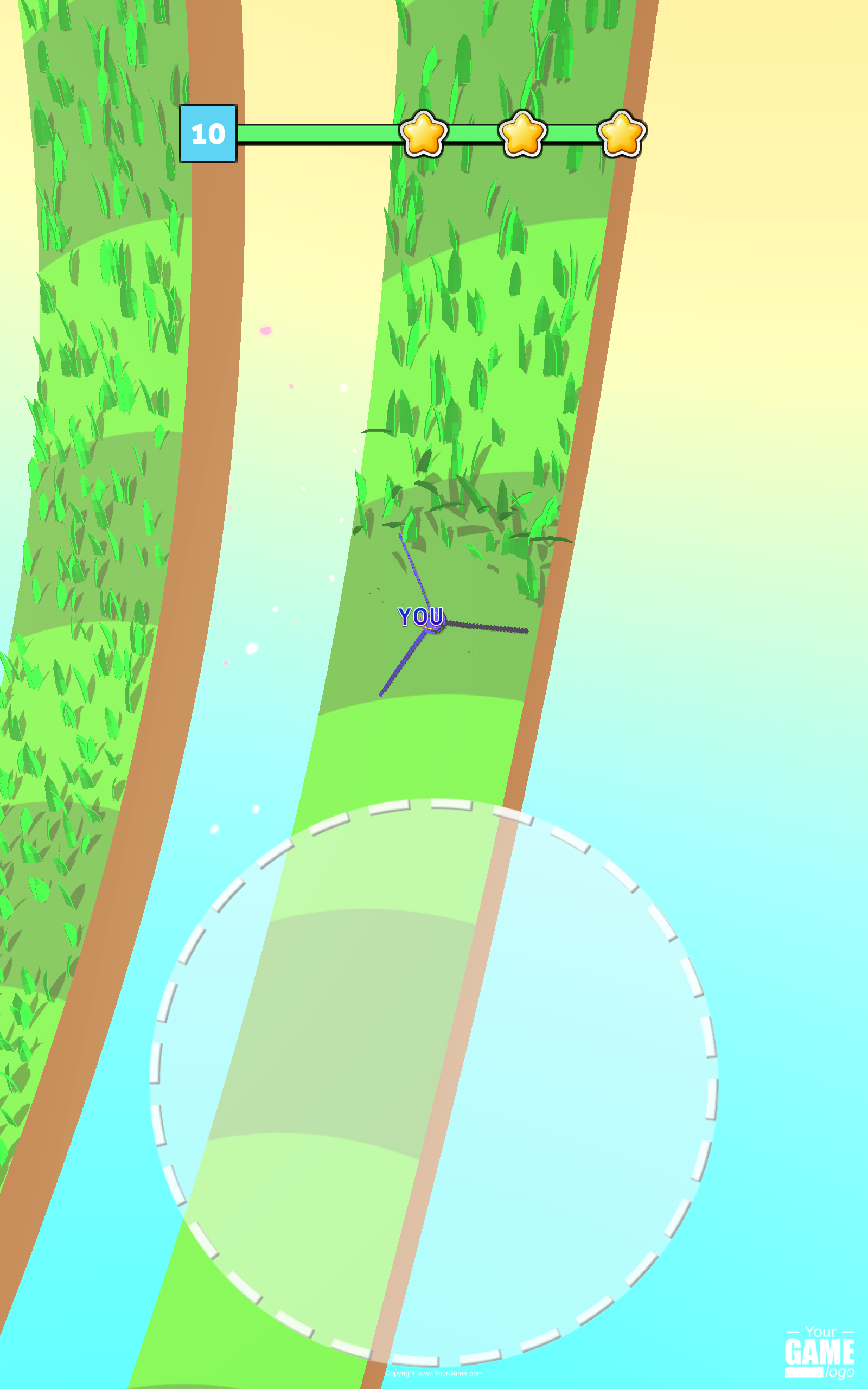 Draw Grass Cutter Game Screenshot