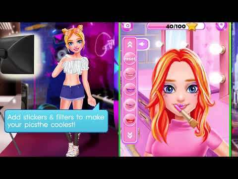 Screenshot of the video of Selfie Queen Social Superstar: Girls Beauty Games