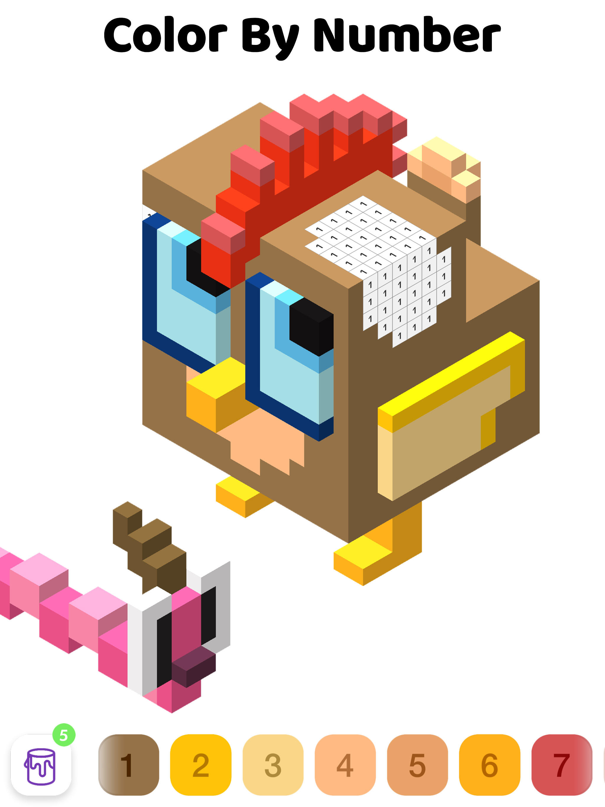 Color by Number - 3D Pixel Art 게임 스크린샷