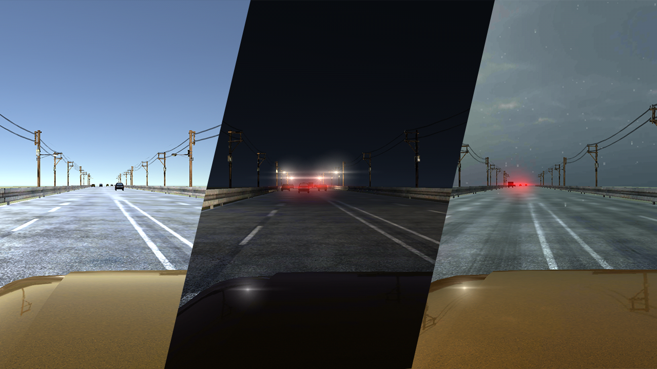 Screenshot 1 of VR Racer: การจราจรบนทางหลวง 360 1.3.4