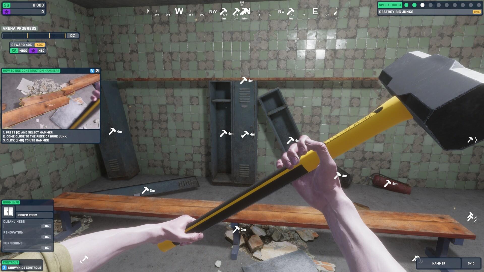 Screenshot of Arena Renovation - First Job