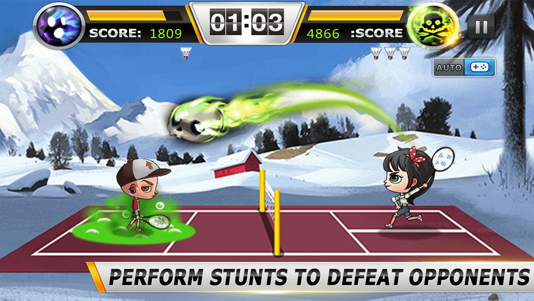 Badminton 3D screenshot game