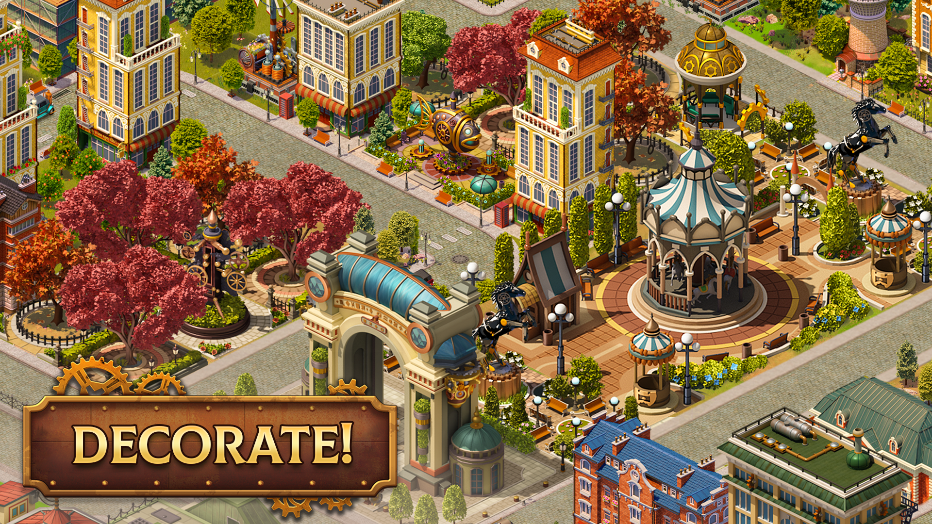 Steam City: Town building game Game Screenshot