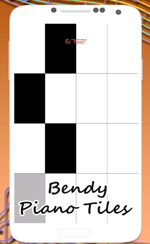 bendy ink piano tiles ゲームのスクリーンショット