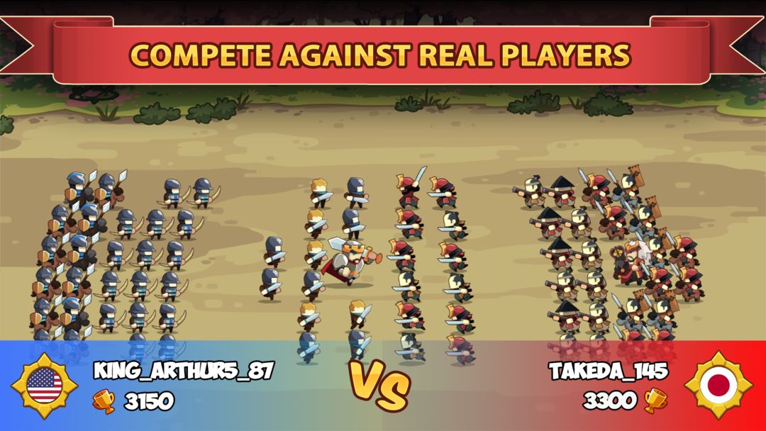 Knights and Glory - Battle screenshot game