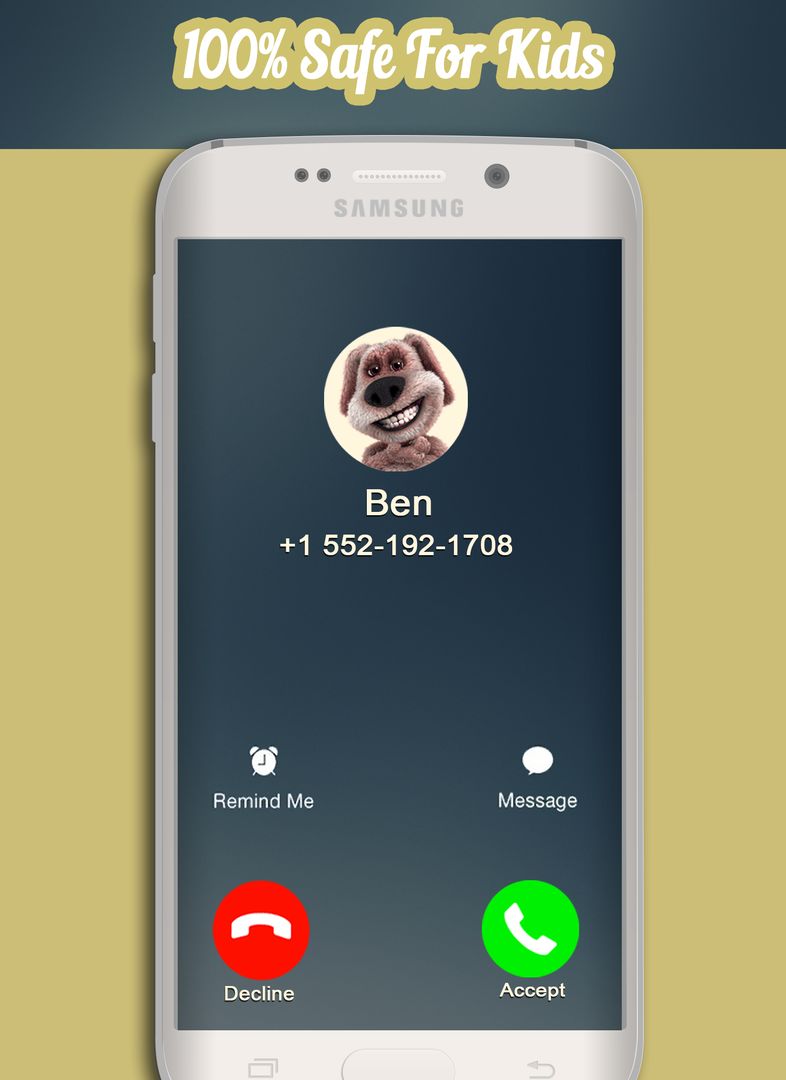 Screenshot of Call From Talking Ben Dog