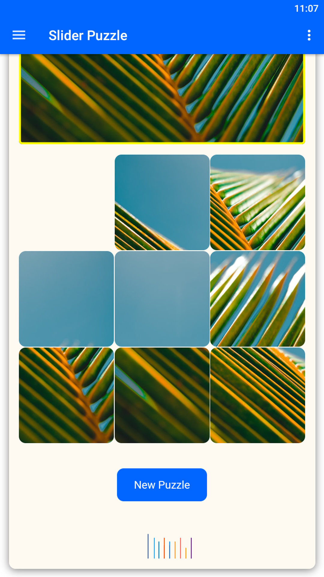 Unlimited Slider Puzzle Game Screenshot