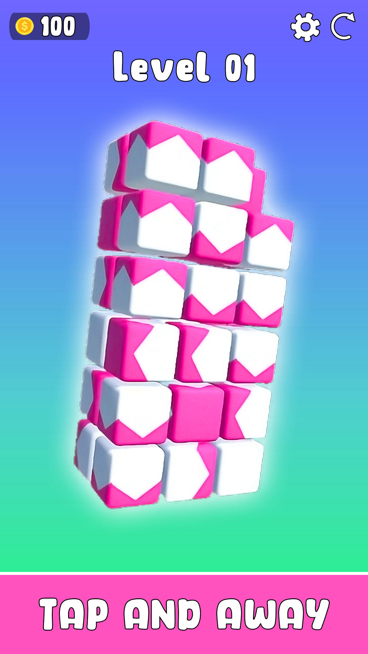 Tap Blocks 3D Puzzle Games Game Screenshot