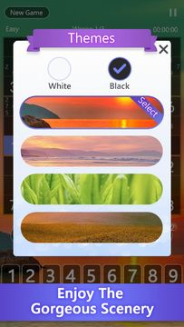 Sudoku Scapes ゲームのスクリーンショット