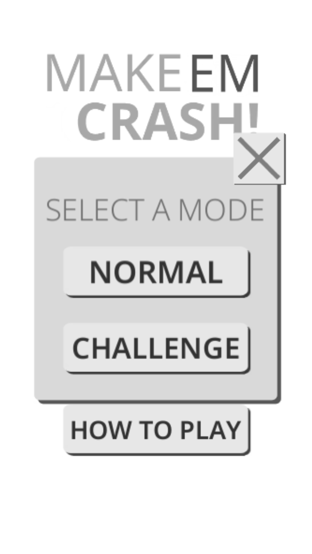 Make 'Em Crash! ภาพหน้าจอเกม