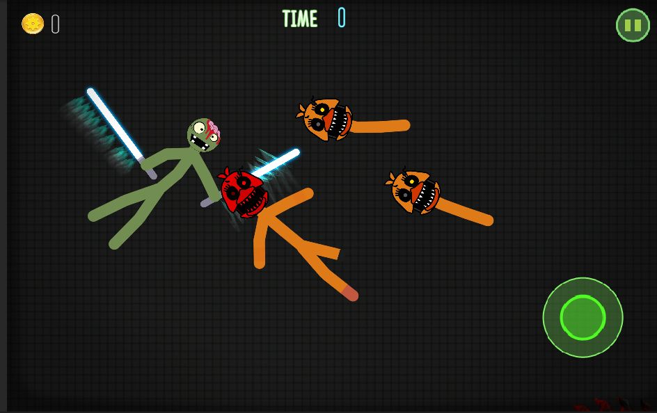 Stickman Warriors Zombie Fnaf screenshot game