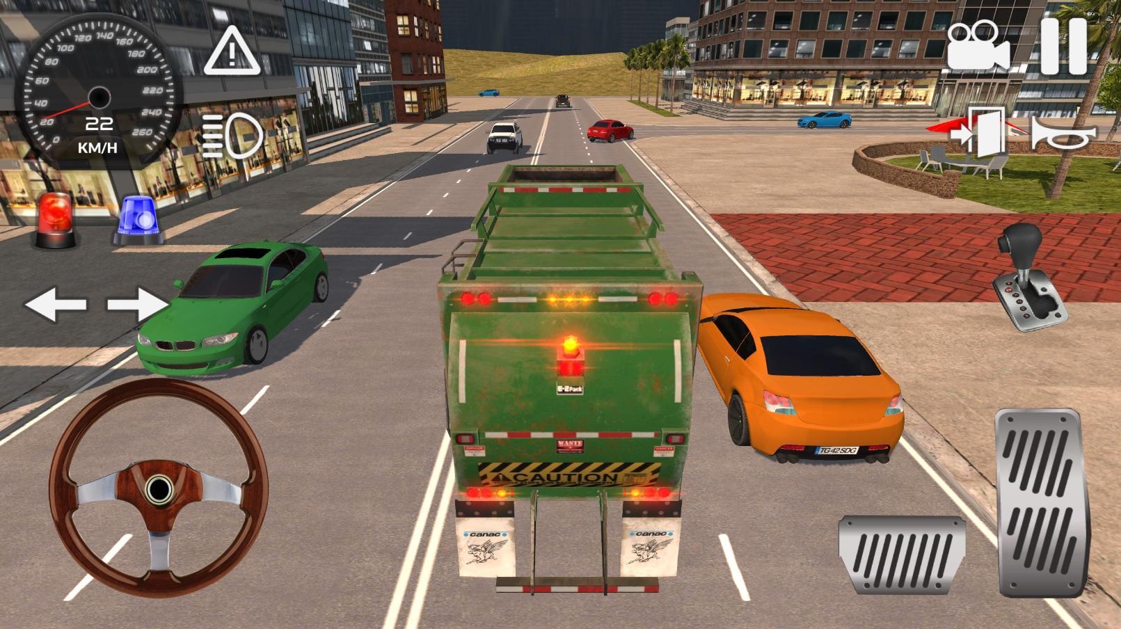 Screenshot 1 of Simulador de caminhão de lixo americano 