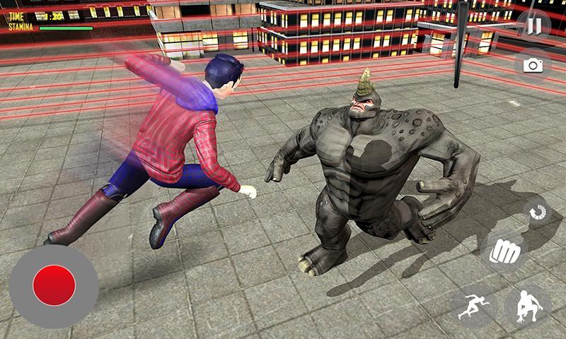 Screenshot of Super Spider Kid Hero City Battle: New Neighbor
