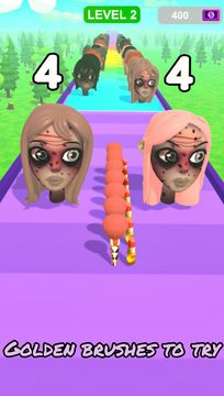 Makeup Runner: Battle Makeover Game Screenshot