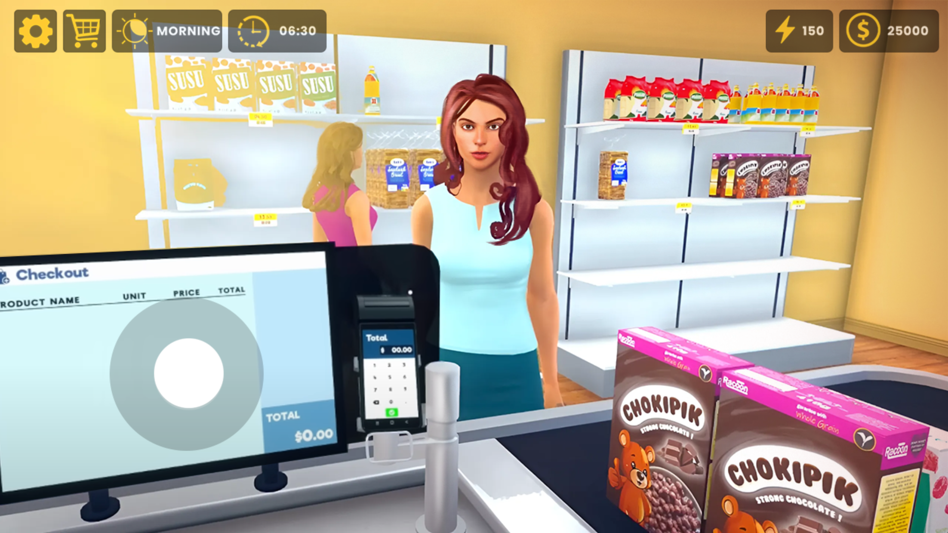 Supermarket Simulator Mobile Game Screenshot