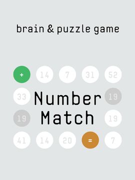 Captura de Tela do Jogo Number Match brain&puzzle game