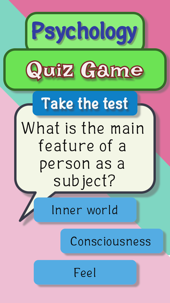 Psychology Tests - Quiz Game Screenshot