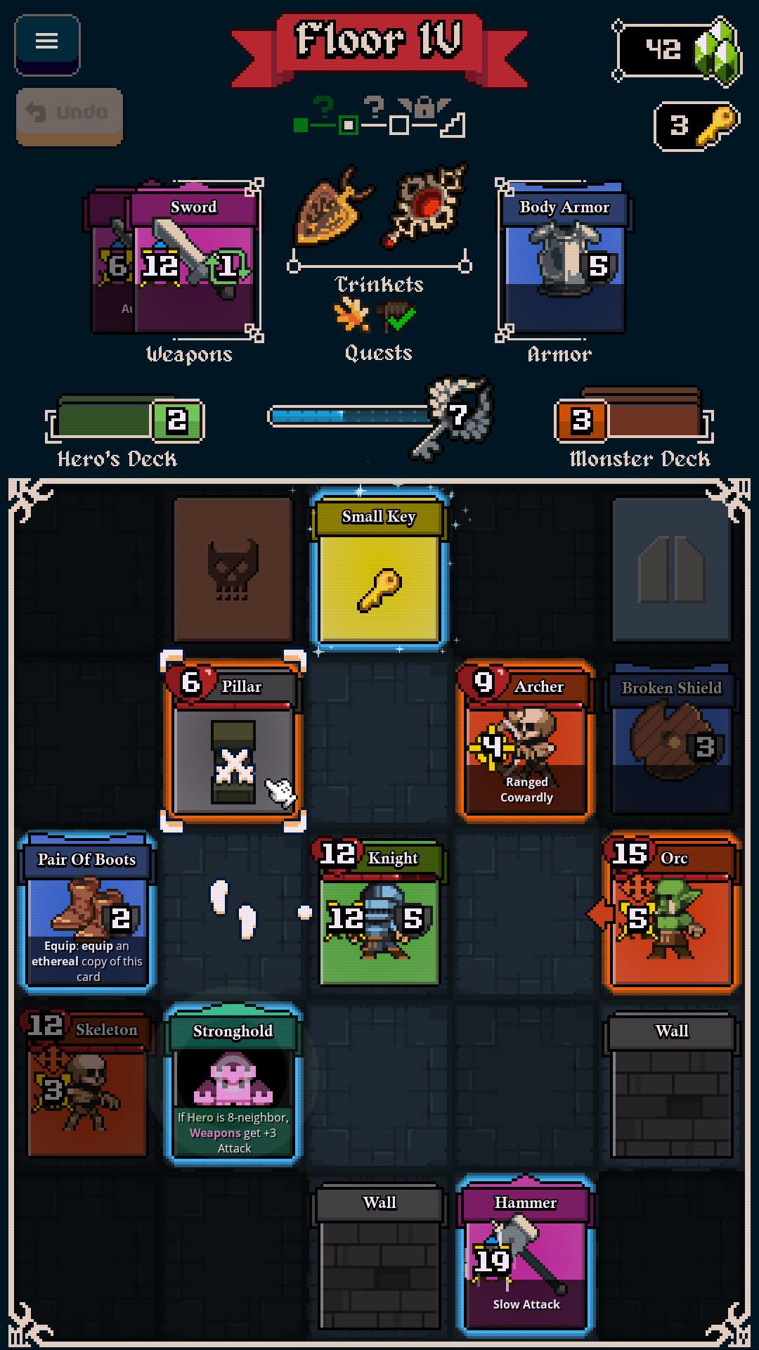 Lost For Swords Game Screenshot