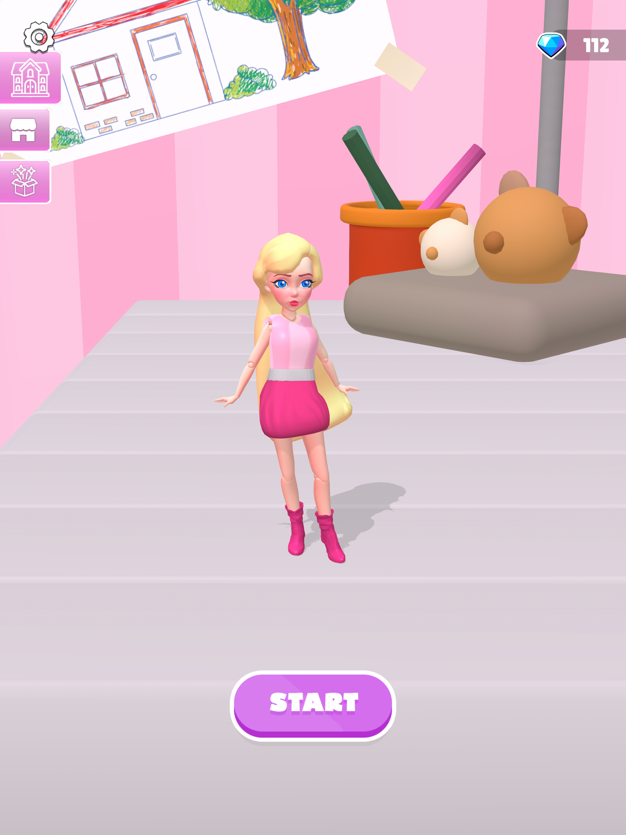Pink Star: Fashion Merge Game Screenshot