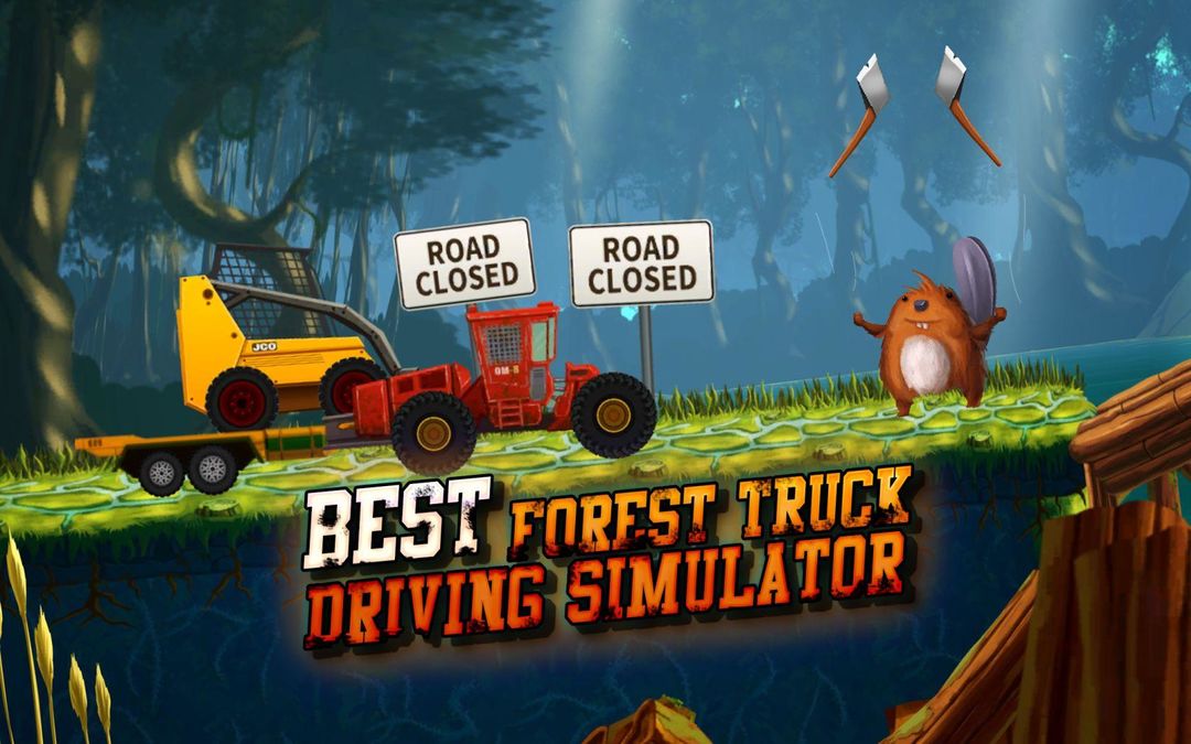 Forest Truck Simulator: Offroad & Log Truck Games 게임 스크린 샷