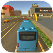 Chauffeur de bus de la ville 3D