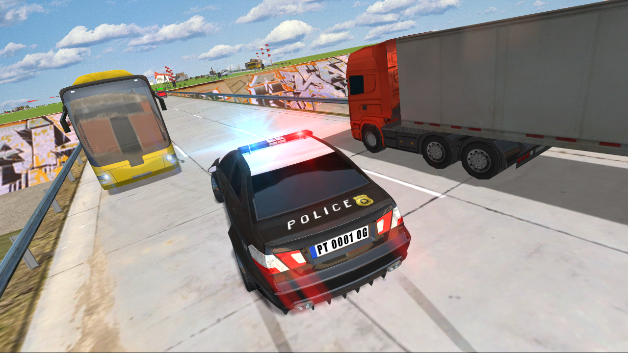 Screenshot of Police Car Traffic