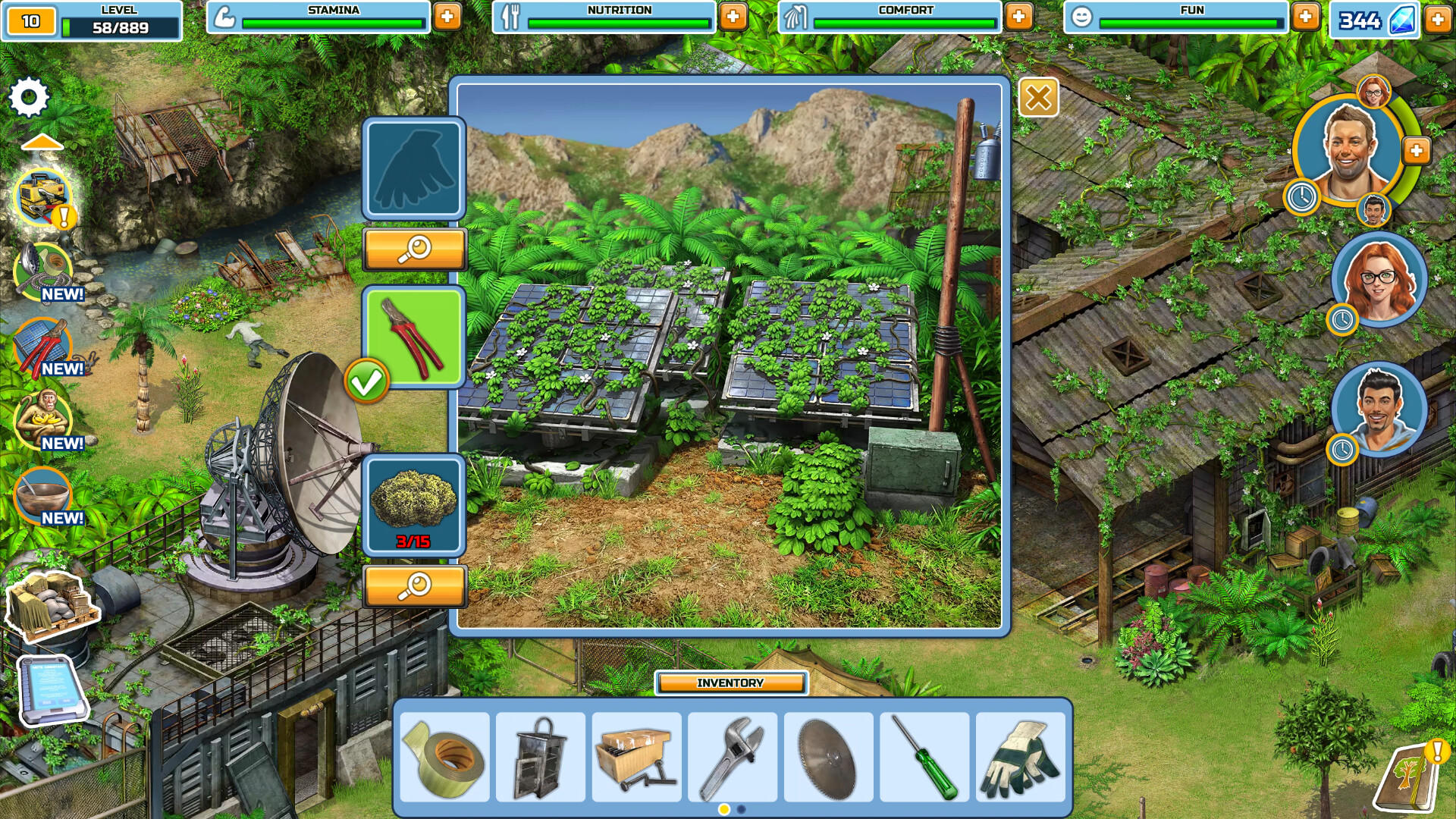 Survivors: Match-3 Island Adventure Game Screenshot