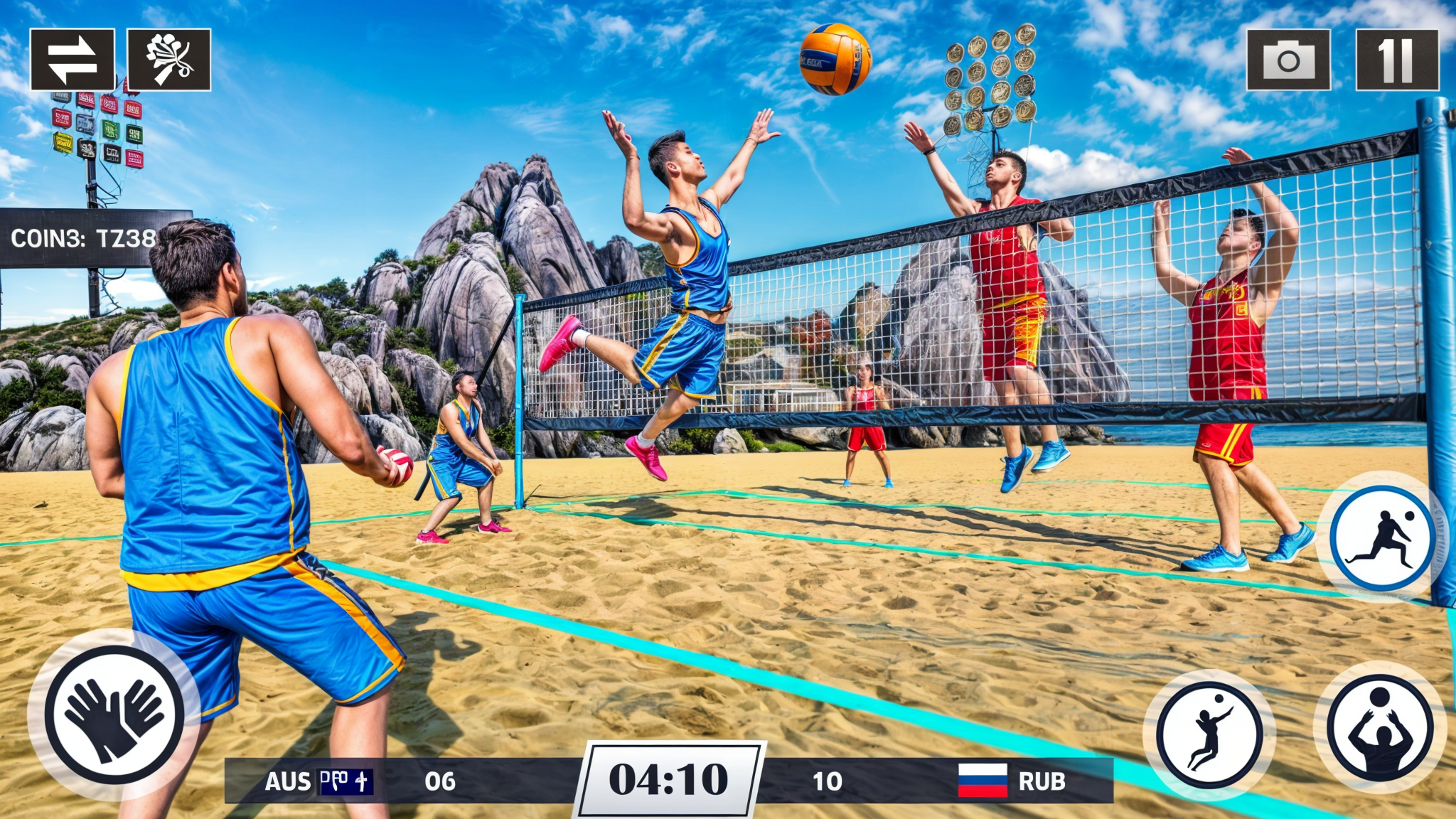 Volleyball Game 3D Sports Game ภาพหน้าจอเกม