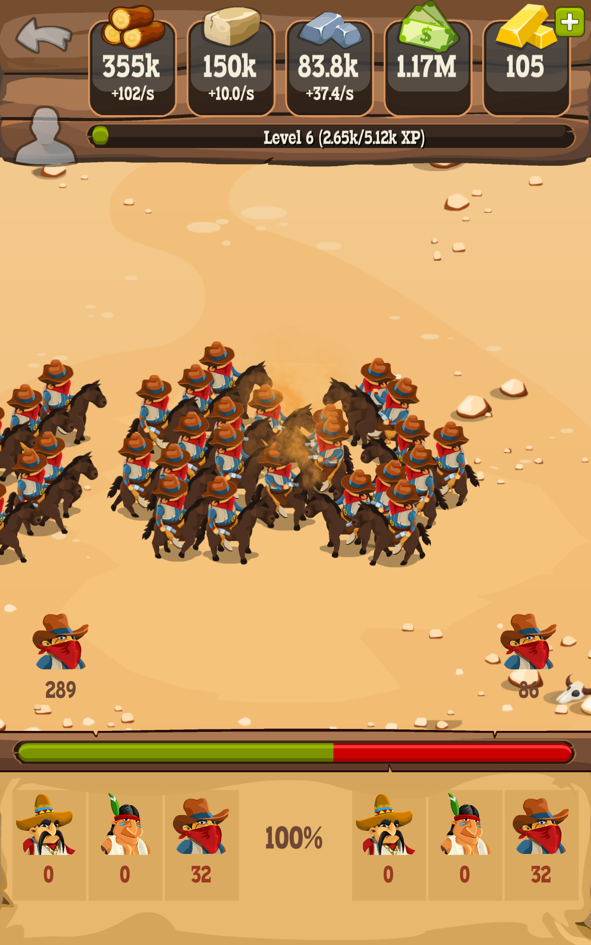 Tap Tap West Game Screenshot