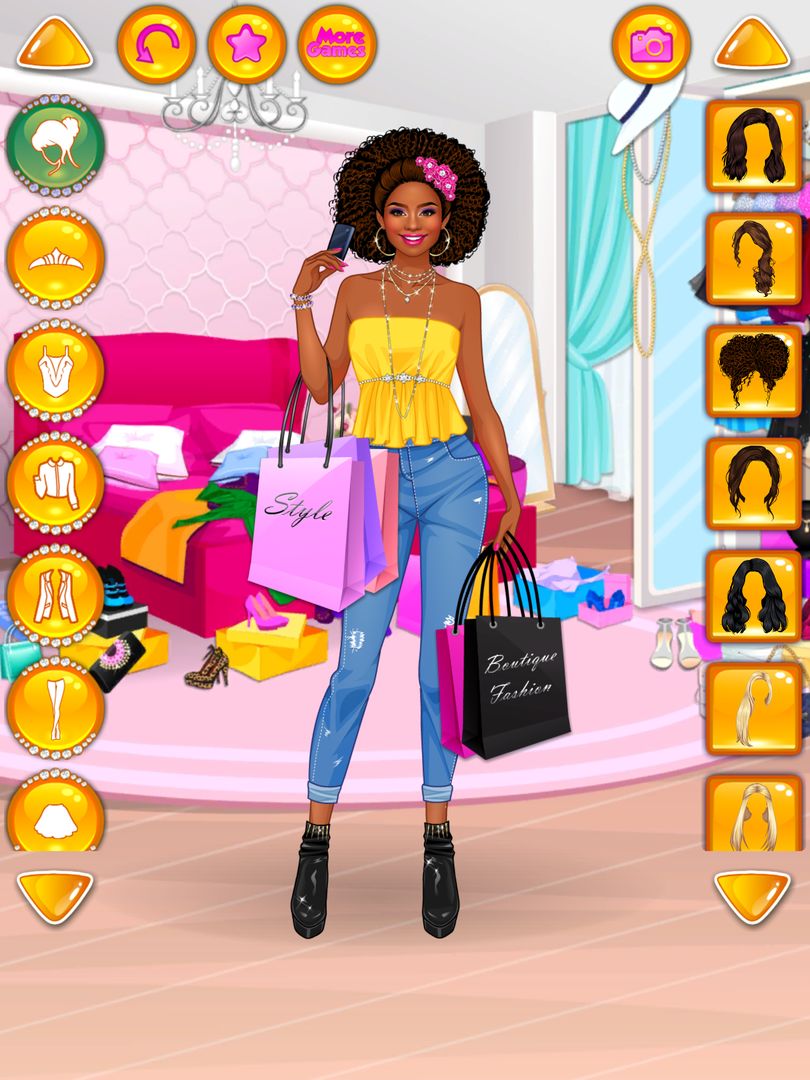 Screenshot of Rich Girl Shopping: Girl Games