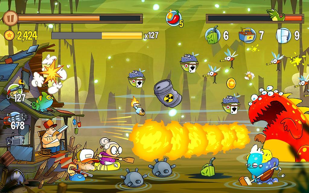 Swamp Attack Game Screenshot